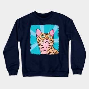 Ocicat Pop Art - Cat Lover Gift Crewneck Sweatshirt